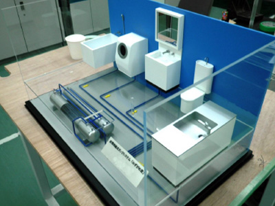 非常時給水タンクシステム模型