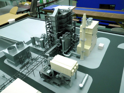 バイオマス発電プラント模型